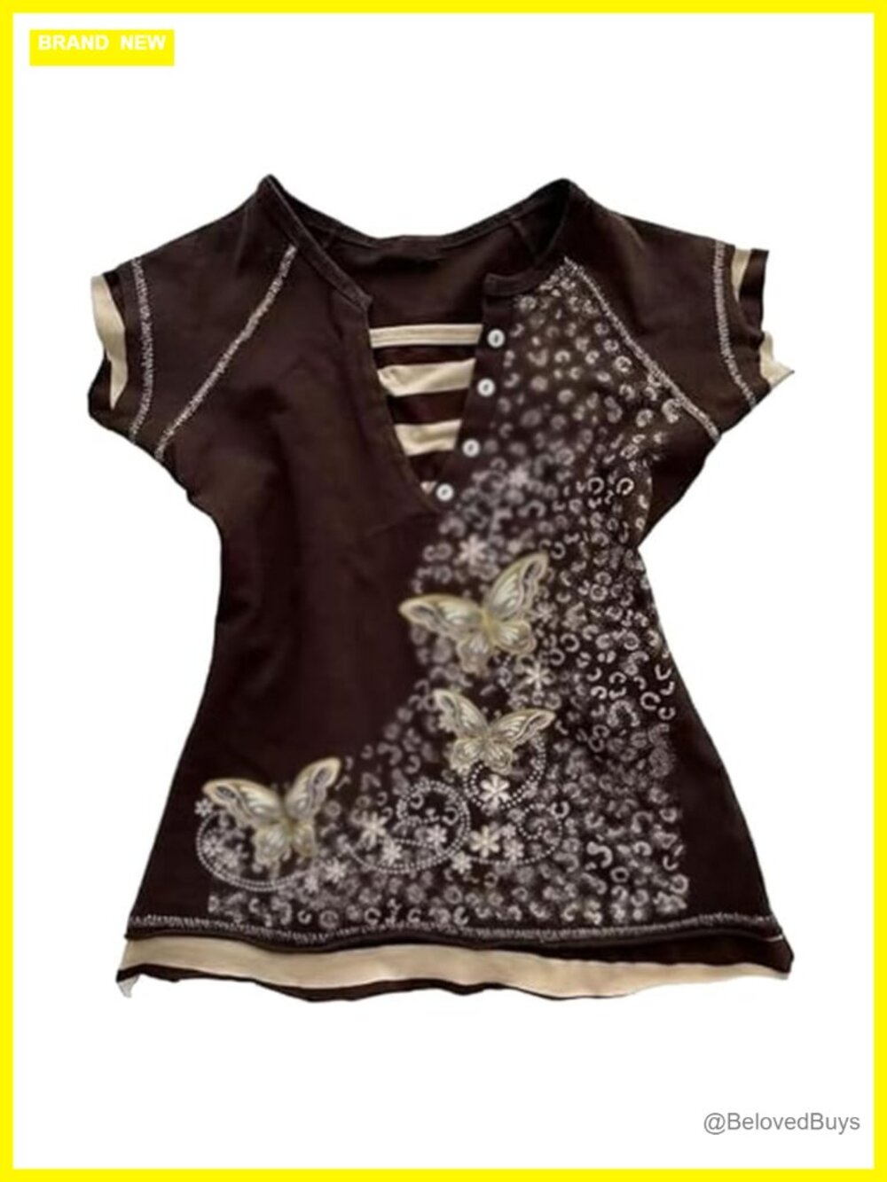 Women's Vintage Graphic T-Shirt Y2K Grunge Goth Emo Alt Fairy Tee